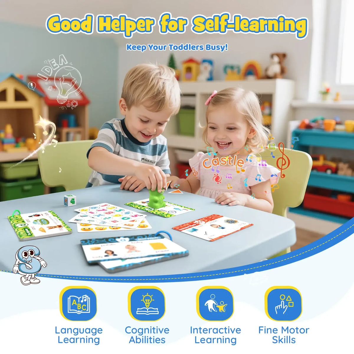 Children using the Talking Dino together