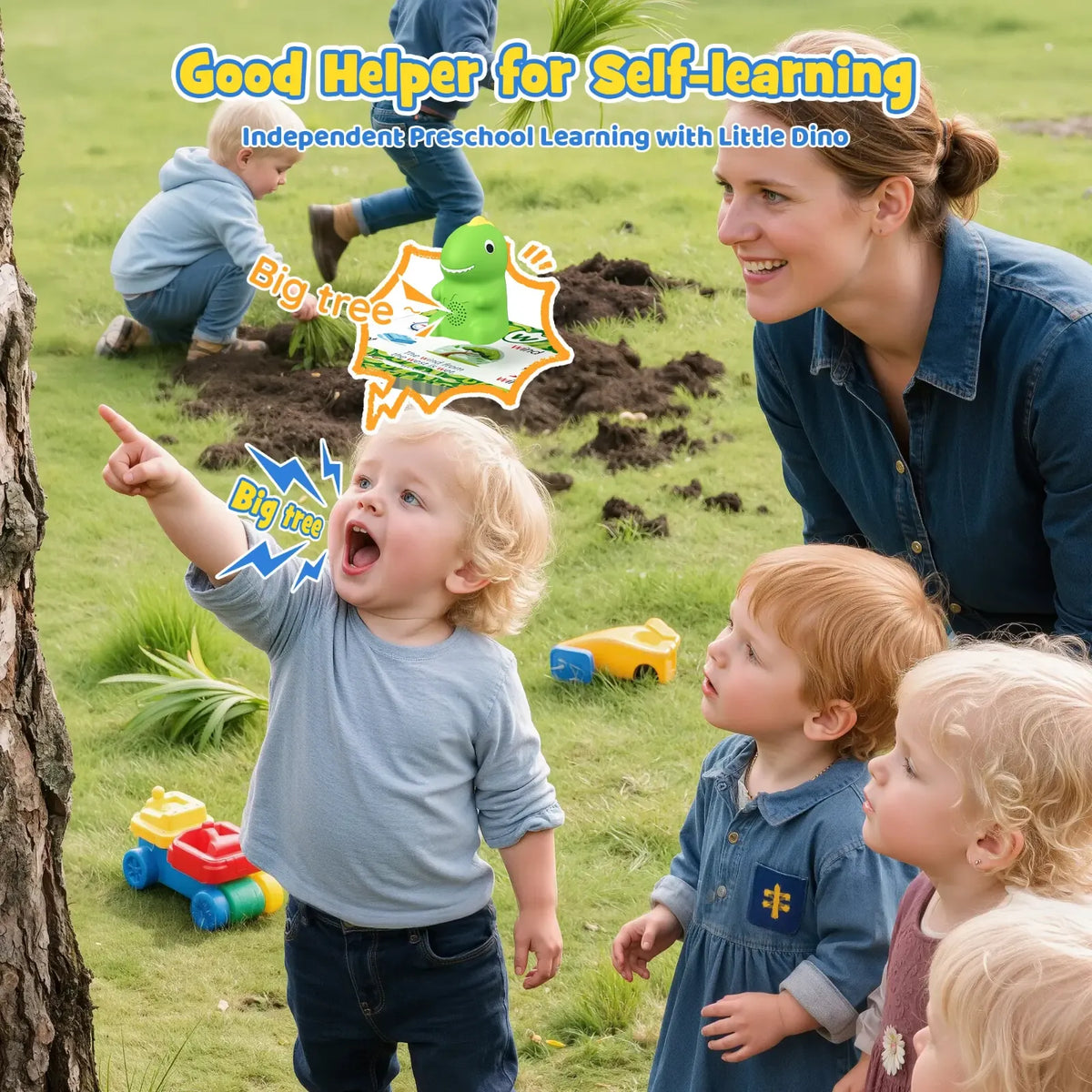 Child using the Talking Dino at home